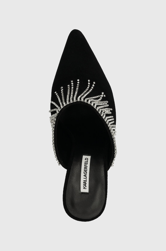 Замшевые шлепанцы Karl Lagerfeld DEBUT II чёрный KL32004.000