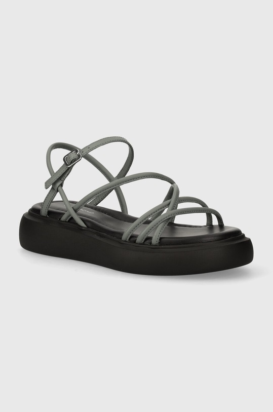 Шкіряні сандалі Vagabond Shoemakers BLENDA платформа сірий 5519.801.30