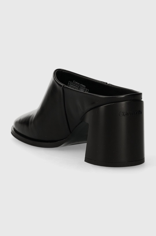 Obuv Kožené šľapky Calvin Klein GEO BLOCK MULE 60 HW0HW01844 čierna