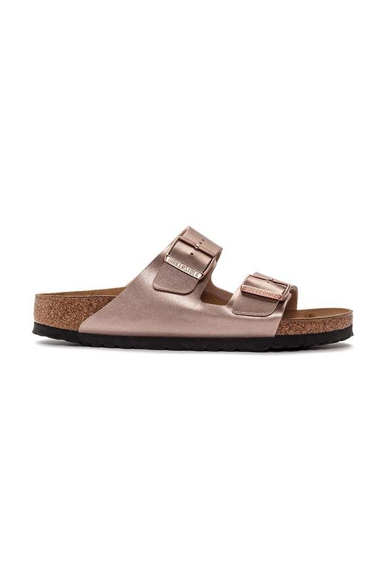 Birkenstock papuci Arizona imitatie de piele roz 1023960
