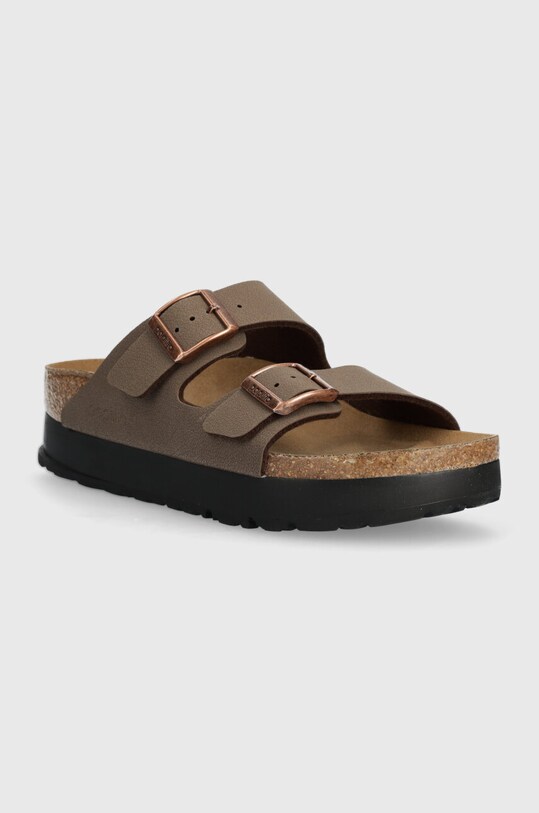 Παντόφλες Birkenstock Arizona Platform Flex 1027417.Mocca καφέ SS25