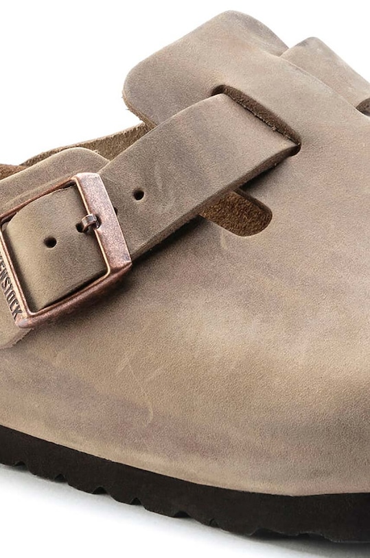 Obuća Natikače od nubuk kože Birkenstock Boston SFB 1019484 bež
