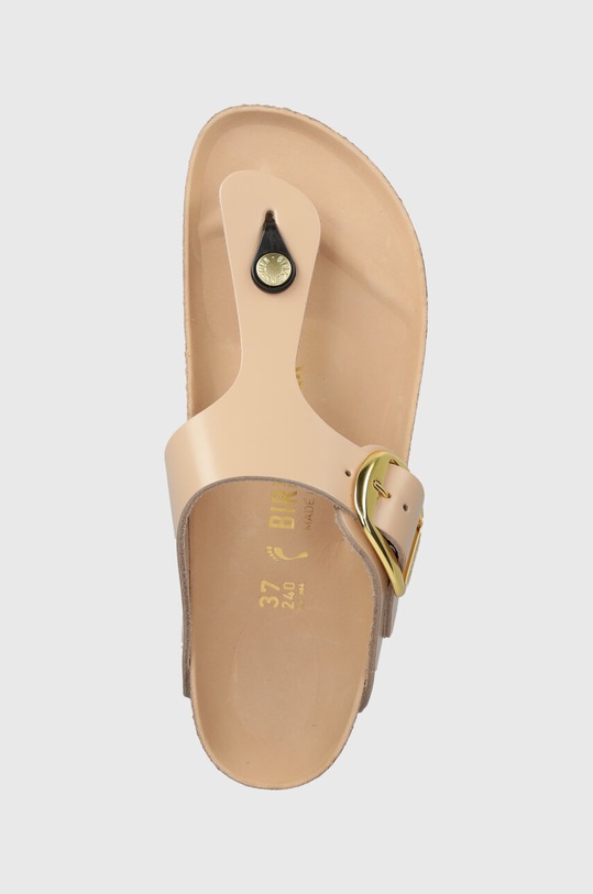 Δερμάτινες σαγιονάρες Birkenstock Gizeh μπεζ 1026572