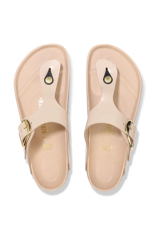 Birkenstock bőr flip-flop Gizeh 1026572 bézs