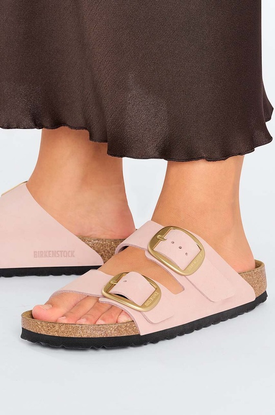 Birkenstock klapki nubukowe Arizona Big Buckle 1026583