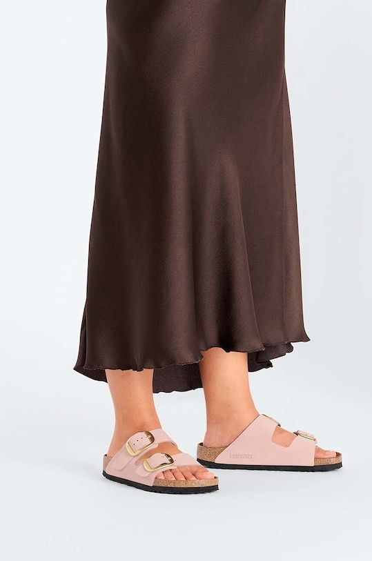 Birkenstock klapki nubukowe Arizona Big Buckle 1026583