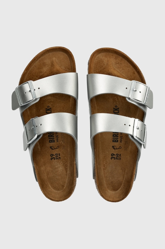 Birkenstock klapki Arizona srebrny 1012282