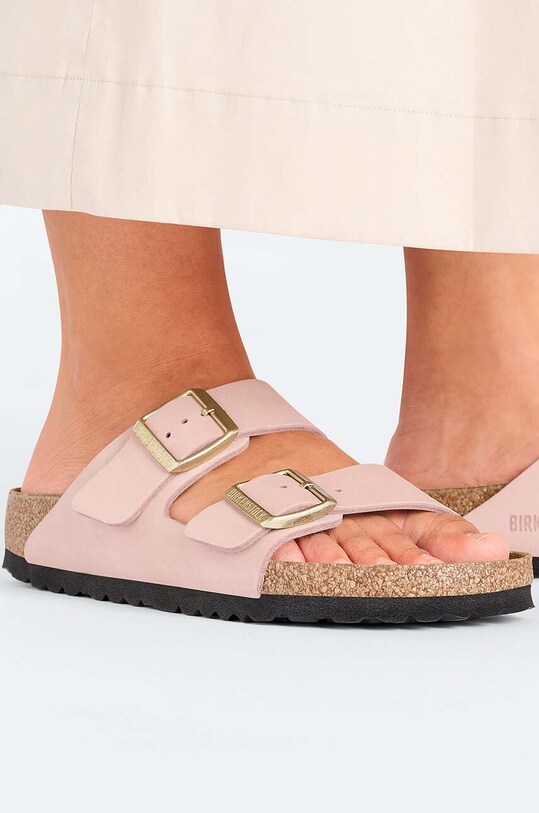 Birkenstock klapki nubukowe Arizona 1026684.SoftPink