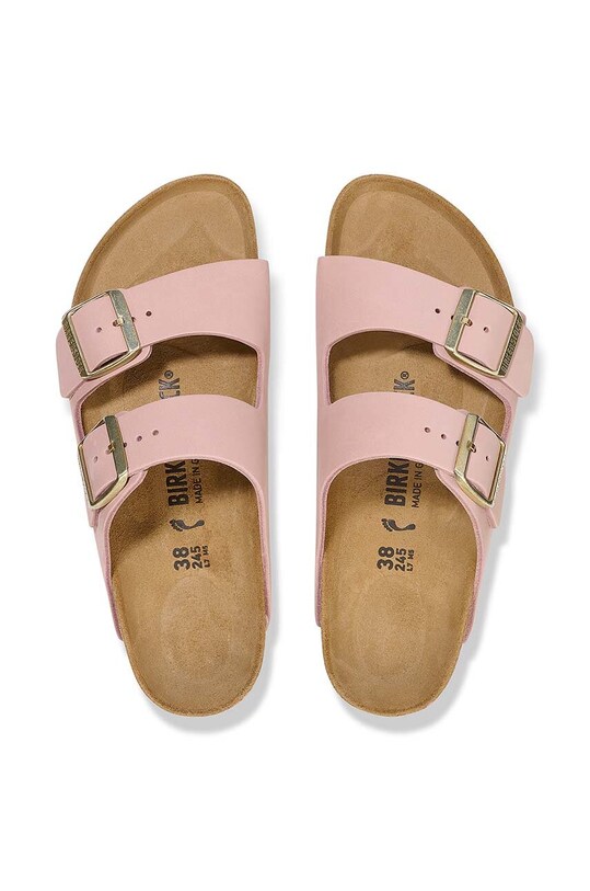 Birkenstock klapki nubukowe Arizona 1026684.SoftPink różowy