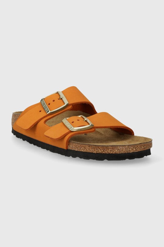 Natikače od nubuk kože Birkenstock Arizona 1026732 narančasta SS24