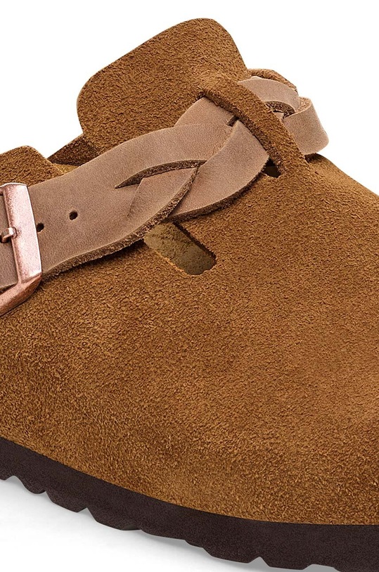 Παπούτσια Παντόφλες σουέτ Birkenstock Boston 1026713 καφέ