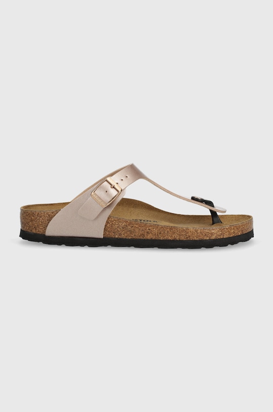 Birkenstock slapi Gizeh imitatie de piele lacuita roz 1023925