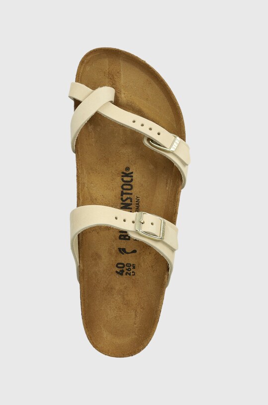 Birkenstock papuci din nubuc Mayari bej 1026613
