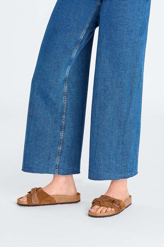 Semišové šľapky Birkenstock Oita Braided 1026742