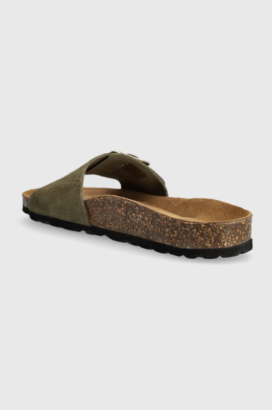 Obuwie Barbour klapki zamszowe Benton LFO0710OL12 zielony