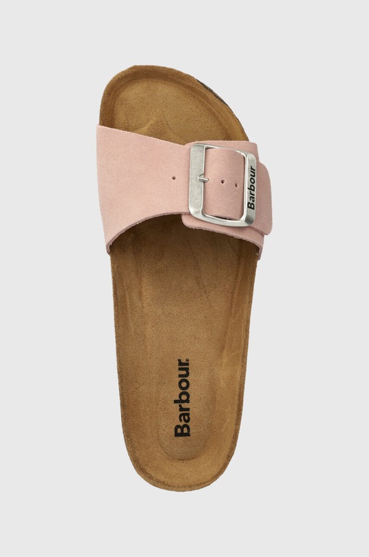 Barbour klapki zamszowe Benton różowy LFO0710PI12
