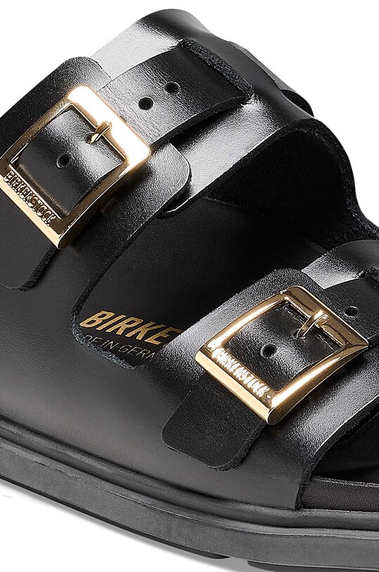 Obuwie Birkenstock klapki skórzane St Barths 1025245 czarny