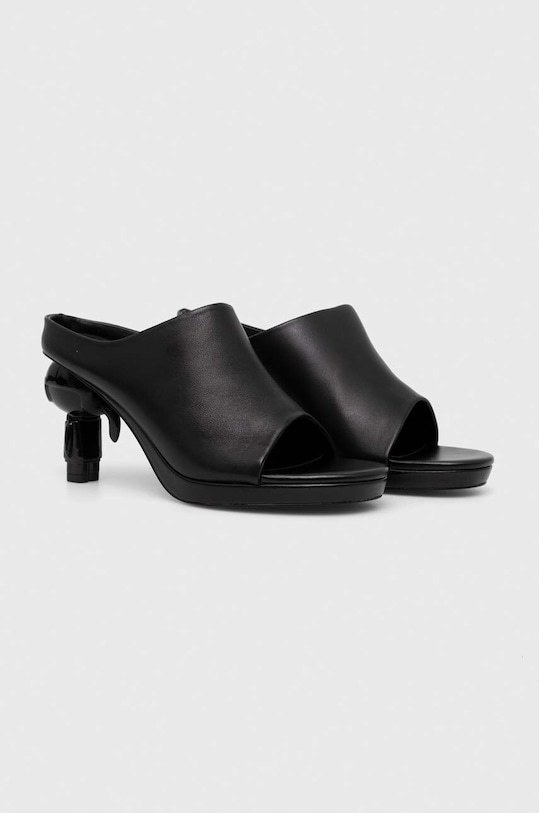Karl Lagerfeld slapi de piele IKON HEEL KL39004.000 negru SS24