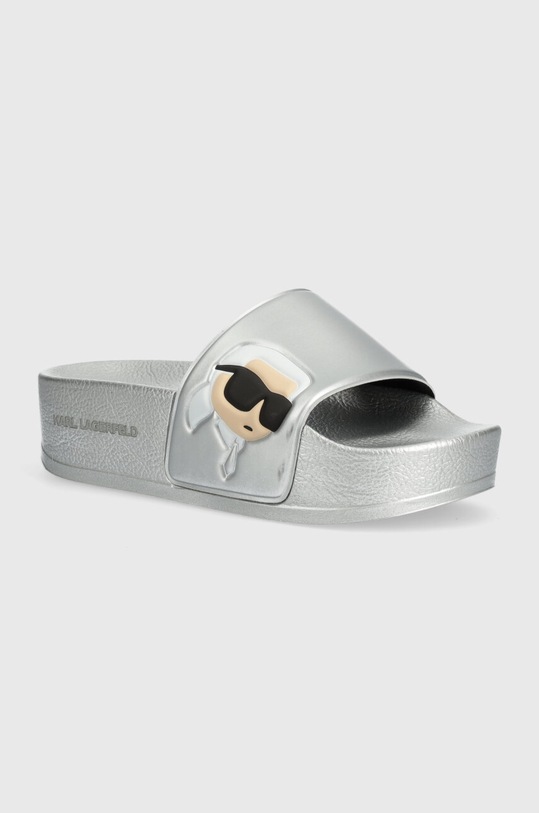 Шльопанці Karl Lagerfeld KONDO MAXI платформа срібний KL80805N.VSL
