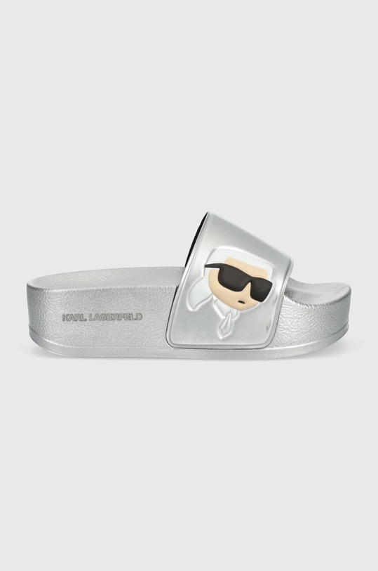 Шльопанці Karl Lagerfeld KONDO MAXI KL80805N.VSL срібний SS24