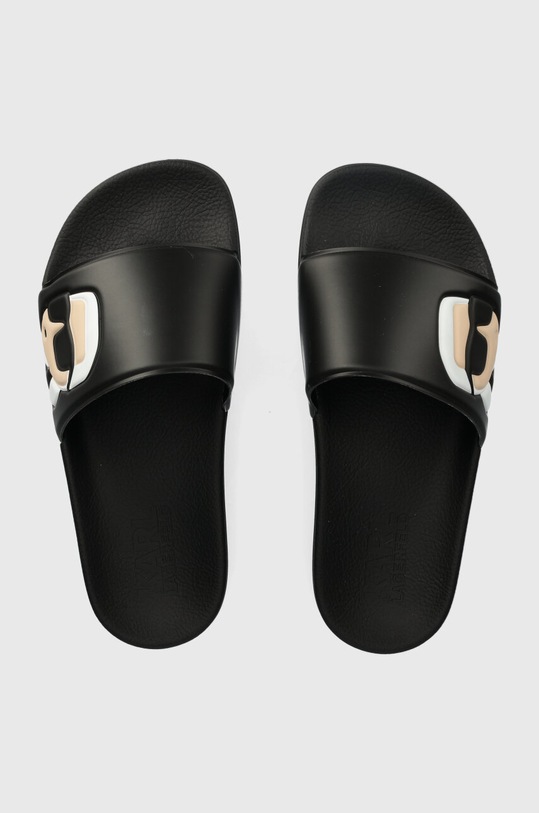 Karl Lagerfeld papucs KONDO szintetikus fekete KL80905N.V00