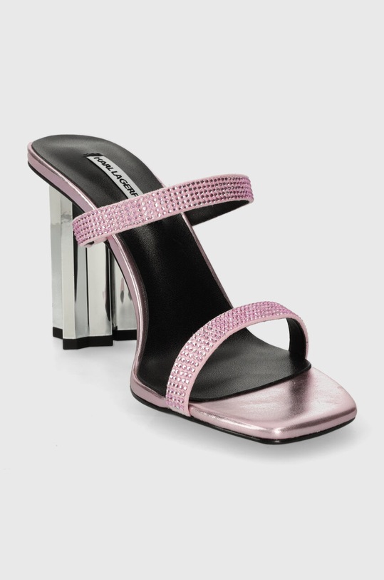 Obuwie Karl Lagerfeld klapki KL TOWER KL33921.FVS różowy