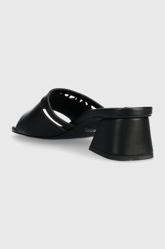 Încălțăminte Karl Lagerfeld slapi de piele PLAZA KL32405.000 negru