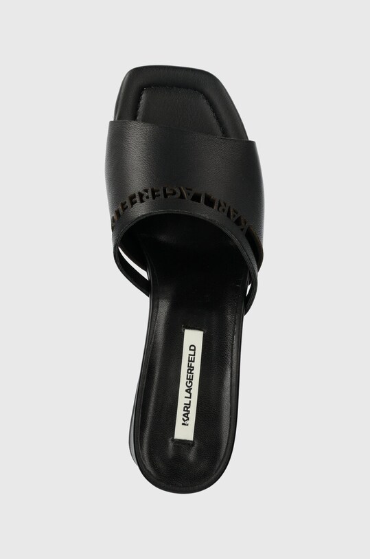 Karl Lagerfeld slapi de piele PLAZA negru KL32405.000