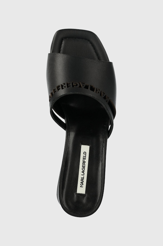 Karl Lagerfeld klapki skórzane PLAZA czarny KL32405.000