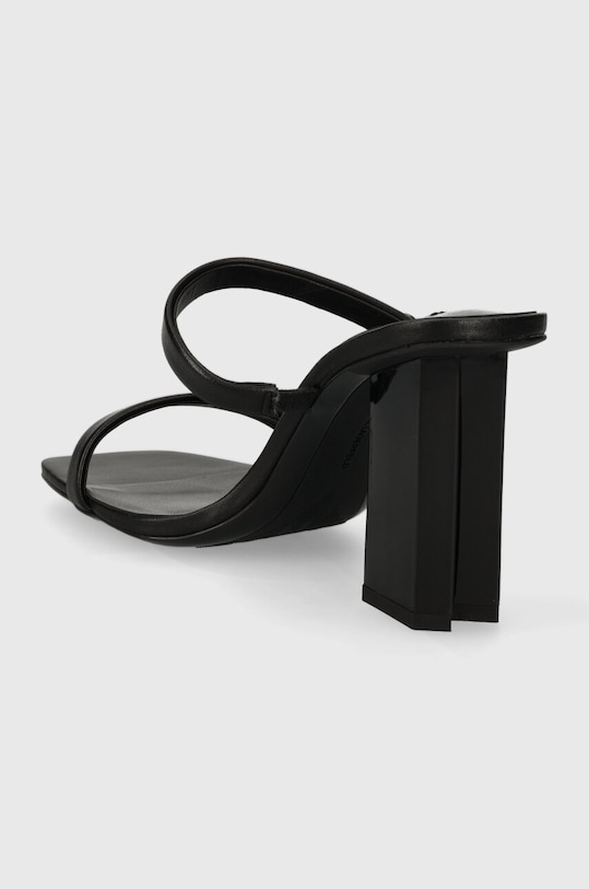 Obuwie Karl Lagerfeld klapki skórzane KL TOWER KL33920.000 czarny