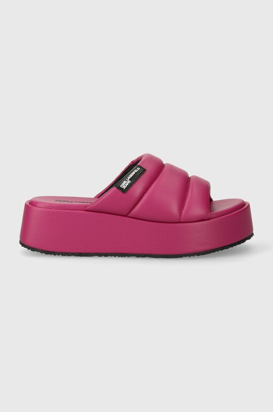 Karl Lagerfeld Jeans klapki KLJ WEDGE KLJ87900.0FP fioletowy SS24
