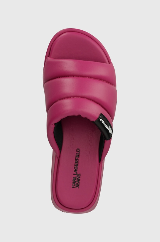 Pantofle Karl Lagerfeld Jeans KLJ WEDGE fialová KLJ87900.0FP