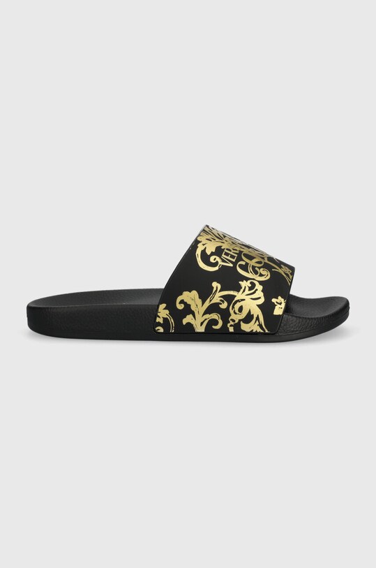 Versace Jeans Couture ciabatte slide Shelly flat nero 76VA3SQ3.ZS365.G89