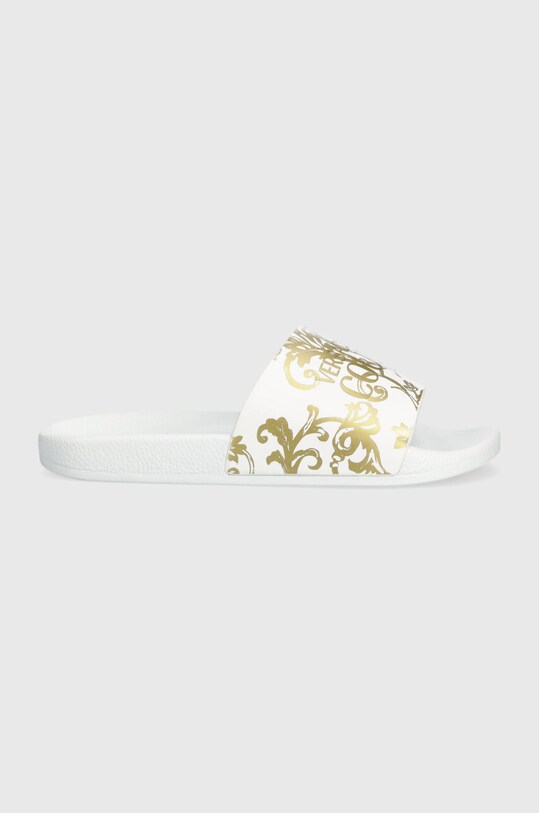 Versace Jeans Couture ciabatte slide Shelly flat bianco 76VA3SQ3.ZS365.G03