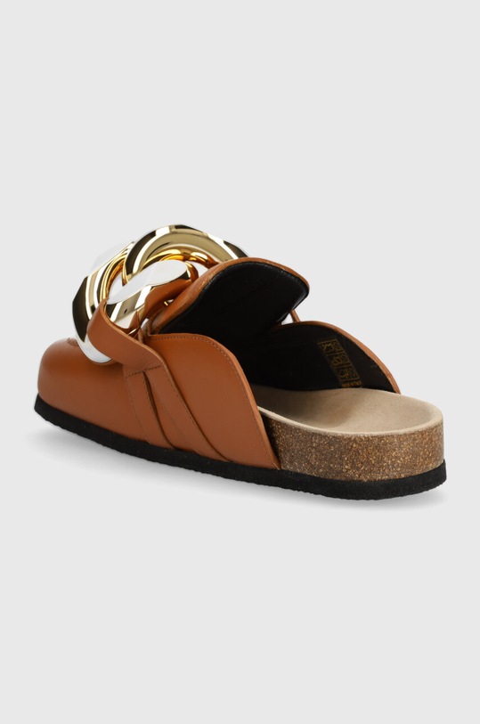 Scarpe JW Anderson infradito in pelle Chain Loafer ANW35004E.509 marrone