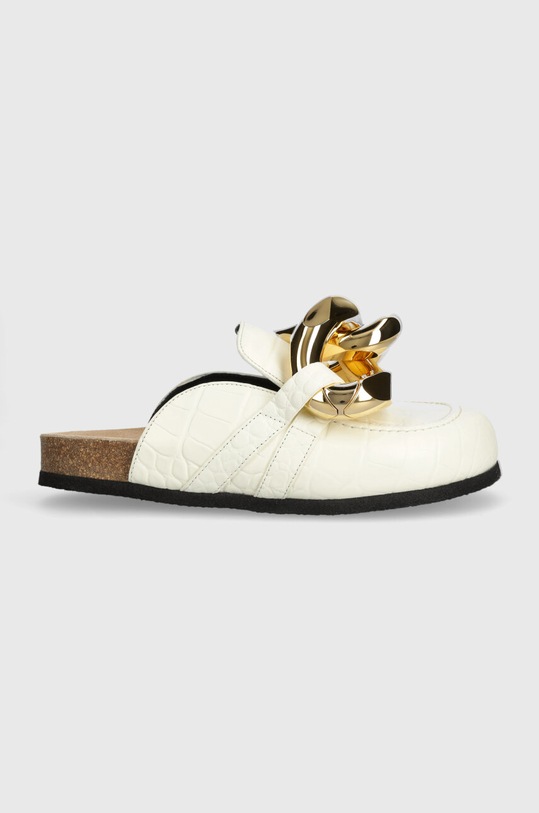 Kožne natikače JW Anderson Chain Loafer ostalo bež ANW35004E.101