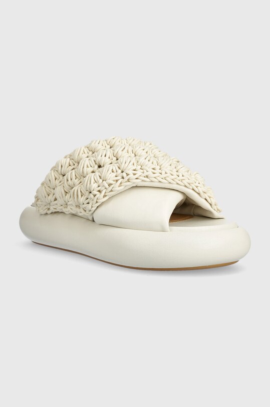 JW Anderson papucs Crochet Twister ANW42027A.120 bézs SS24