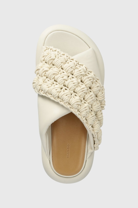 JW Anderson papuci Crochet Twister bej ANW42027A.120