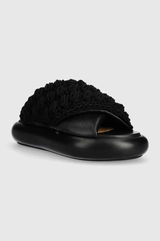 JW Anderson sliders Crochet Twister ANW42027A.999 black SS24