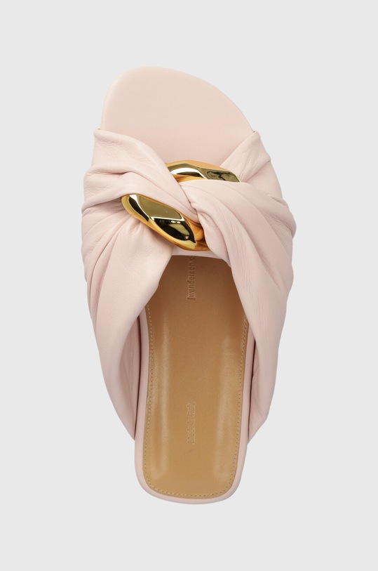 Kožne natikače JW Anderson Corner Heel roza ANW42061A.327