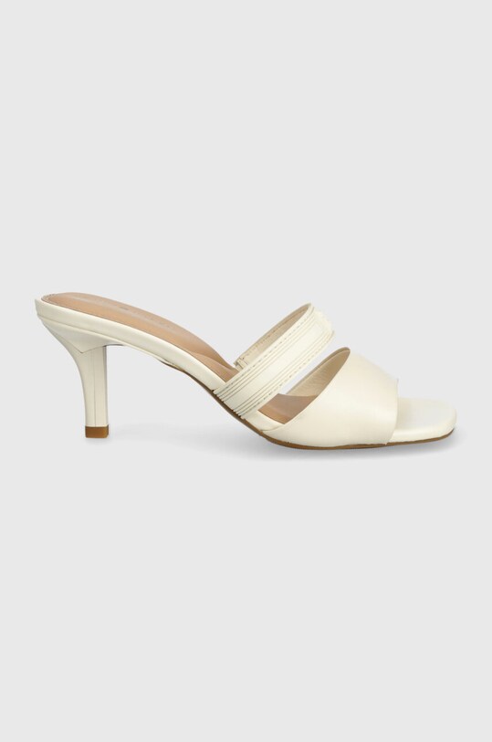 Mules Tommy Hilfiger SPORTY LEATHER MULE FW0FW07640 μπεζ SS24