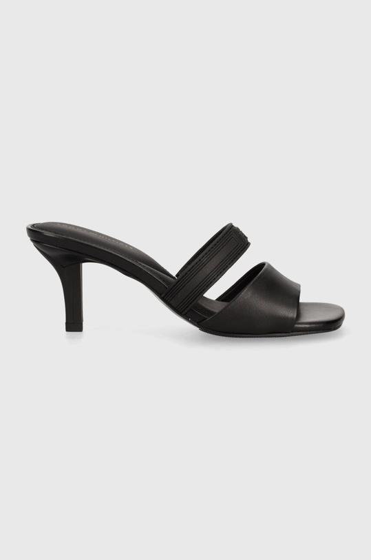 Шльопанці Tommy Hilfiger SPORTY LEATHER MULE FW0FW07640 чорний SS24