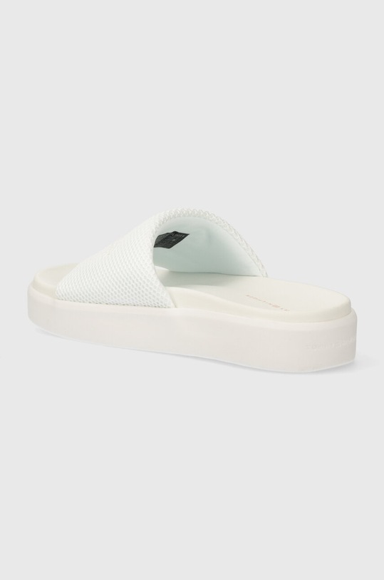 Παπούτσια Παντόφλες Tommy Hilfiger PLATFORM MESH POOL SLIDE FW0FW07828 λευκό