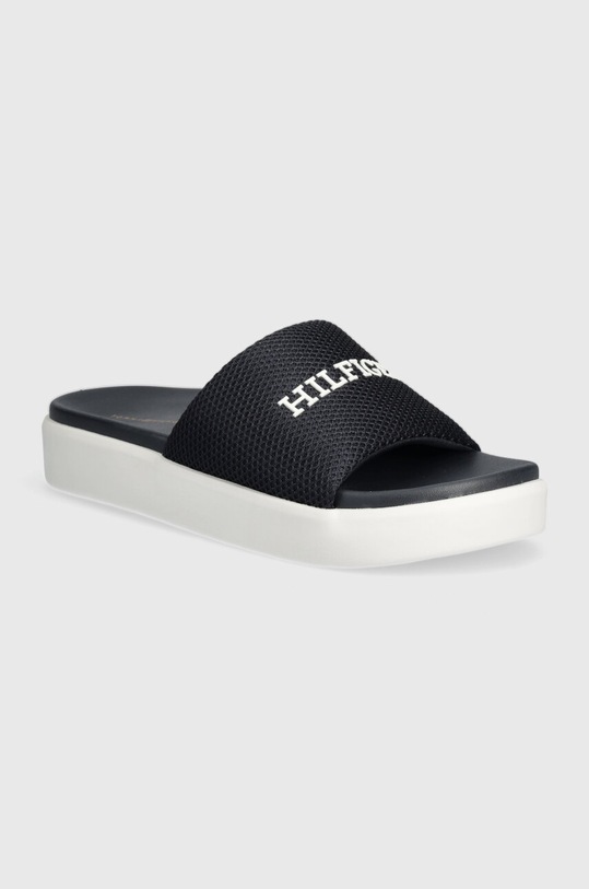Tommy Hilfiger klapki PLATFORM MESH POOL SLIDE pozostałe granatowy FW0FW07828