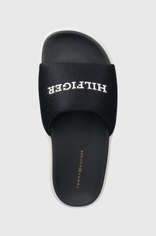 Tommy Hilfiger klapki PLATFORM MESH POOL SLIDE granatowy FW0FW07828