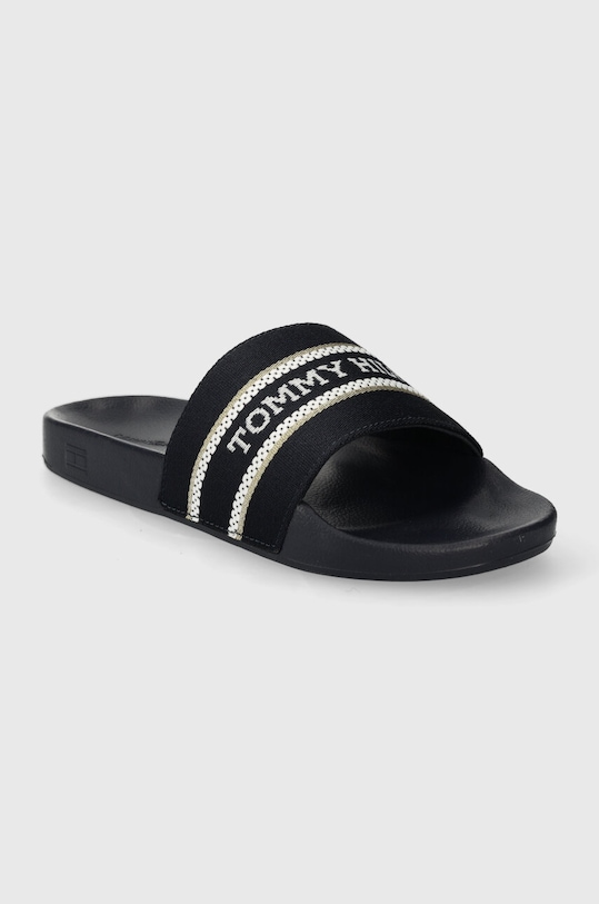 Šľapky Tommy Hilfiger HILFIGER POOLSLIDE WITH WEBBING FW0FW07845 tmavomodrá SS24