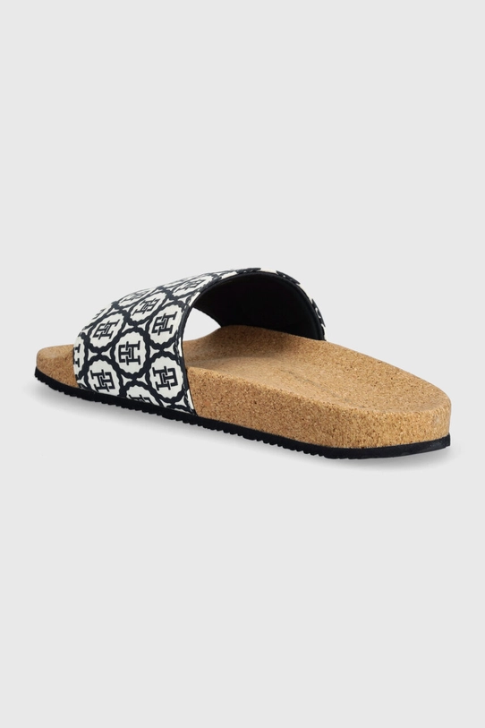 Obuća Natikače Tommy Hilfiger TH EMBLEM CORK SLIDE FW0FW07848 mornarsko plava