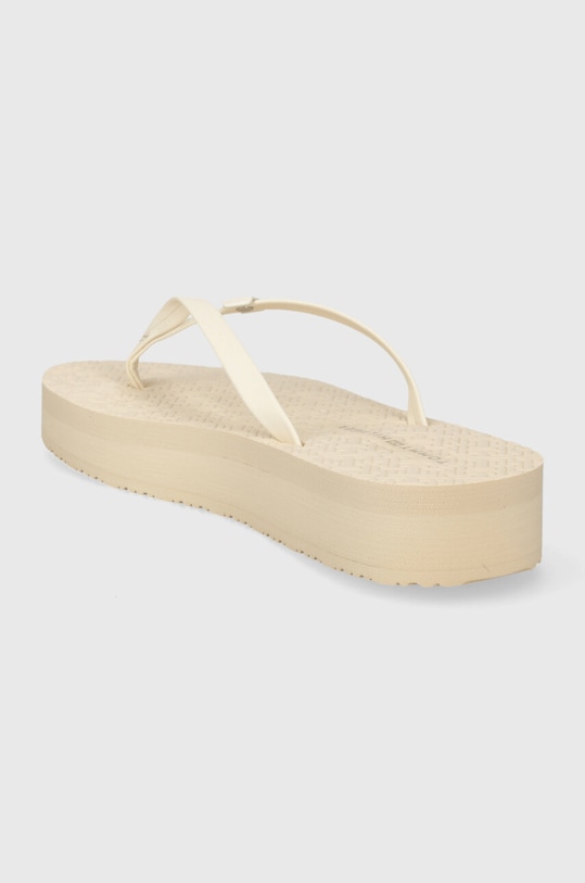 Obuwie Tommy Hilfiger japonki MONOGRAM BEACH SANDAL FW0FW07854 beżowy