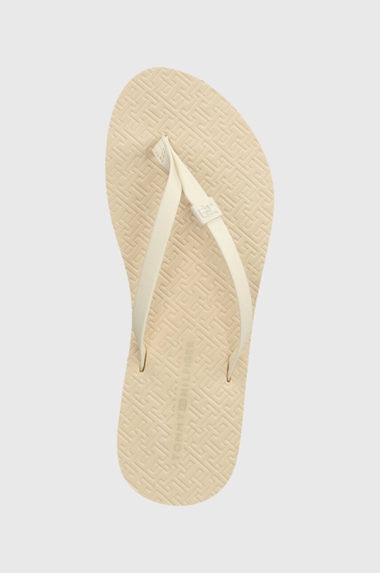 Tommy Hilfiger japonki MONOGRAM BEACH SANDAL beżowy FW0FW07854