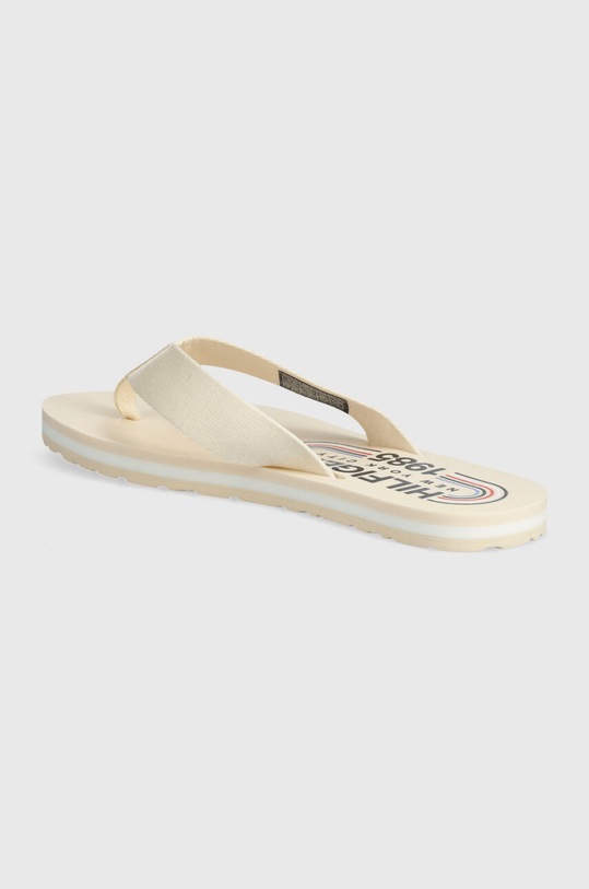 Boty Žabky Tommy Hilfiger GLOBAL STRIPES FLAT BEACH SANDAL FW0FW07856 béžová